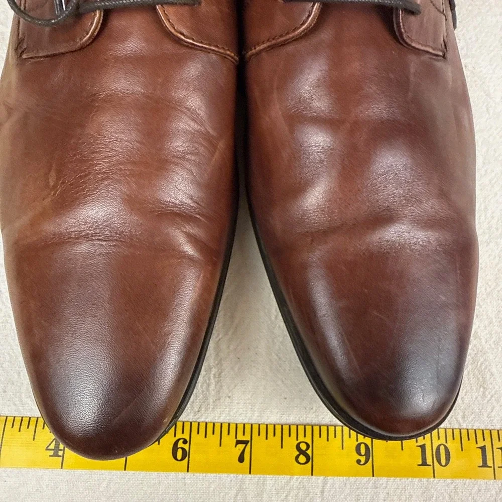 Aldo Derby Shoes Men Size 13 Brown Classic Leather Lace Formal Business Casual